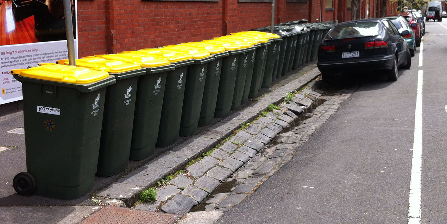 kerbside recycling bins waste management plan