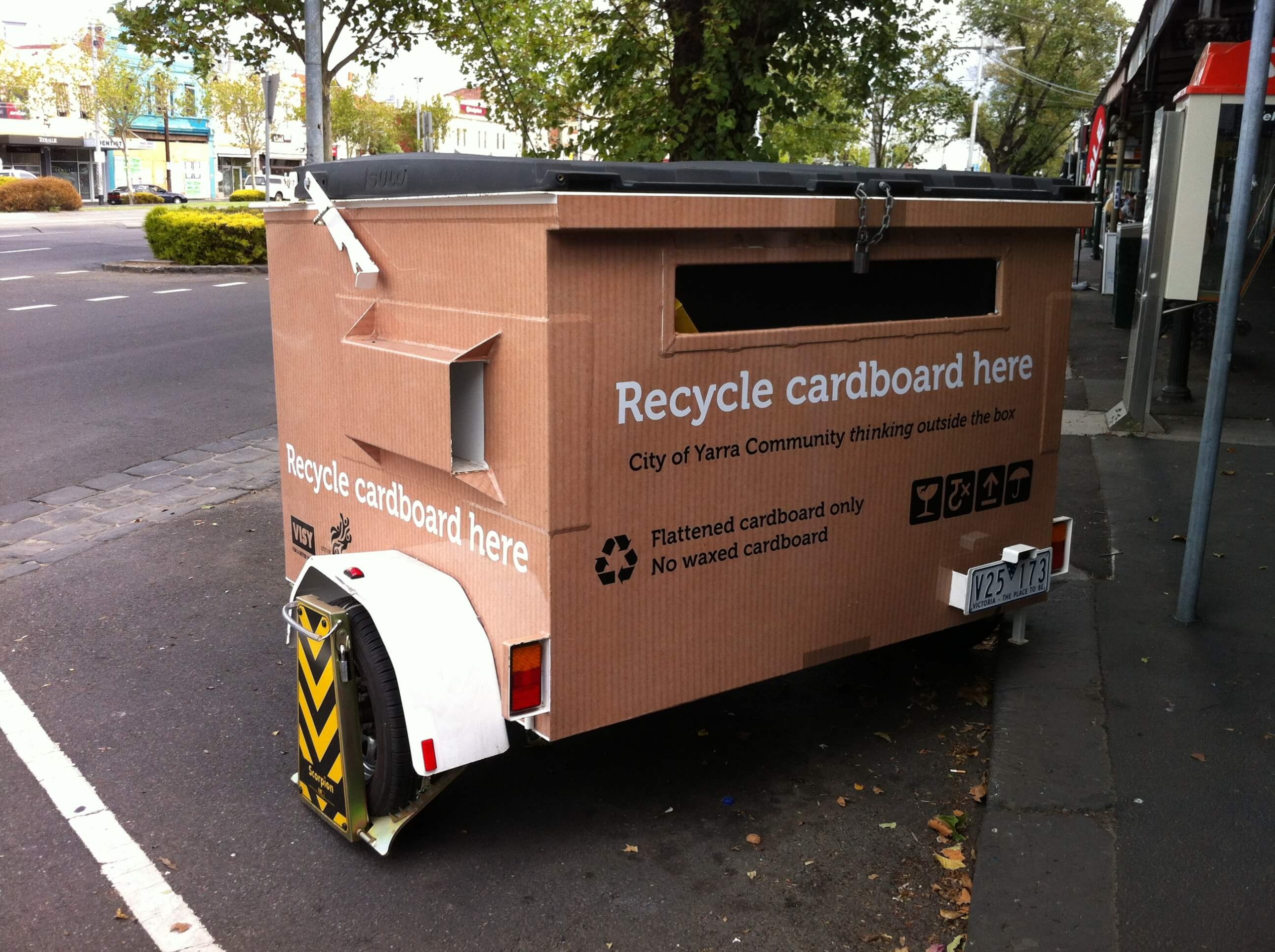 cardboard recycling for waste management plans