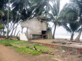 1. Example of the damage caused by the tsunami in this district 1. Example of the damage caused by the tsunami in this district