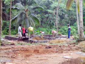 11. Laying of the plinth for a single dwelling consisting of two bedrooms and a combines living dining area 11. Laying of the plinth for a single dwelling consisting of two bedrooms and a combines living dining area