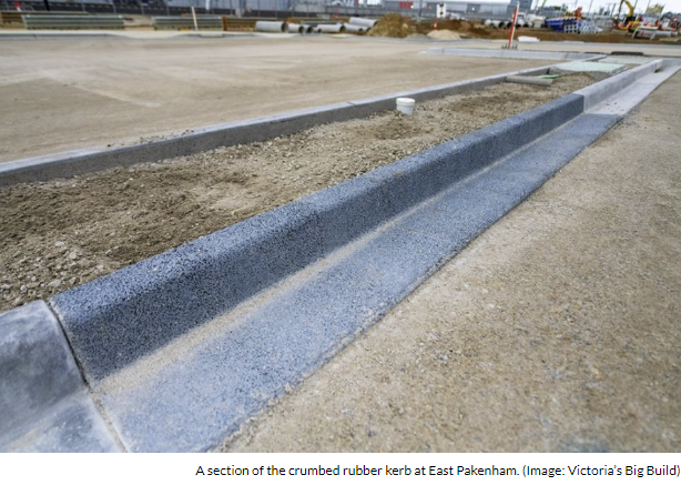 Circular economy low carbon permeable kerbing